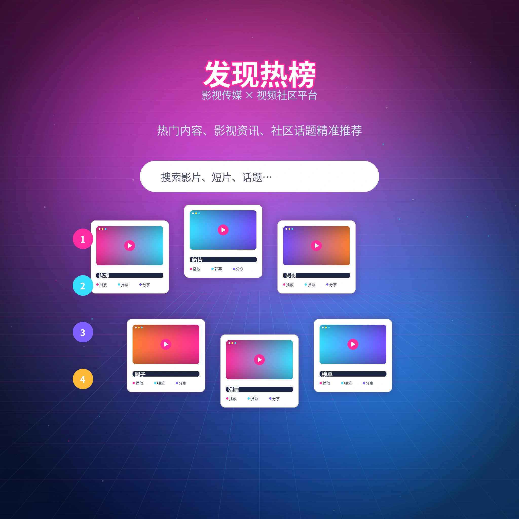 每日大赛发现频道与热门影视动态